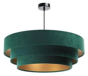 Lustr TRINITI 1xE27/60W/230V verde/auriu pe cablu