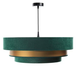 Lustr TRINITI 1xE27/60W/230V verde/auriu pe cablu