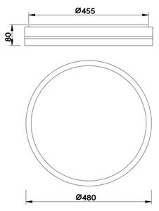 Plafonieră LED dimabilă MANNI LED/40W/230V Globo 41759-40 + telecomandă