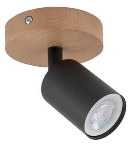 Spot TOP WOOD 1xGU10/10W/230V negru/lemn