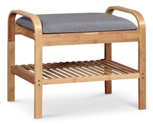 Raft pantof Houston 973, Maro deschis, Gri, Lemn, 50x60x33cm, 5 kg, Lemn: Bambus