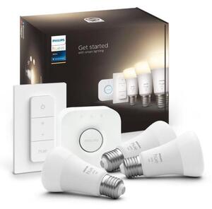 Set de bază Philips Hue WHITE 3xE27/9,5W 2700K + dispozitiv de interconectare