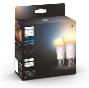 SET 2x bec LED dimabil Philips Hue WHITE AMBIANCE E27/8W/230V 2200-6500K