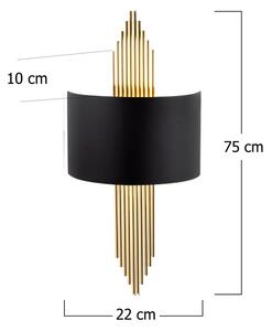 Aplică 1xE27/40W/230V aurie/neagră