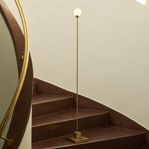 Northern Lampadar LED cu baterie Snowball, culoare alamă, 2700 K, reglabil, Auriu / Alamă, Camera de zi / sufragerie, Metal, Design