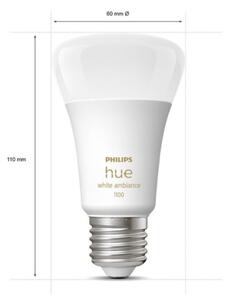 Kit de pornire Philips Hue WHITE AMBIANCE 2xE27/8W/230V + Bridge și comutator dimmer