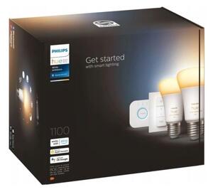 Kit de pornire Philips Hue WHITE AMBIANCE 2xE27/8W/230V + Bridge și comutator dimmer