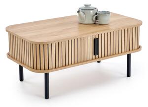 Măsuță de cafea Houston 2037, Maro deschis, Negru, Metal, MDF, 40x50x90cm, 12 kg