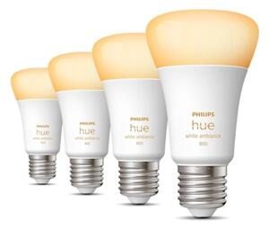 SET 4x bec LED dimabil Philips Hue WHITE AMBIANCE E27/6W/230V 2200-6500K