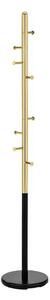 Cuier pom W68, negru/auriu, metal, 30x172 cm