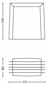 Aplică de exterior SHADES 1xE27/15W/230V IP44 antracit Philips