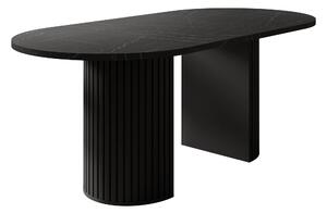 Masă Comfivo Ulma, Negru, Marmură neagră, 75x90x185cm, 51 kg
