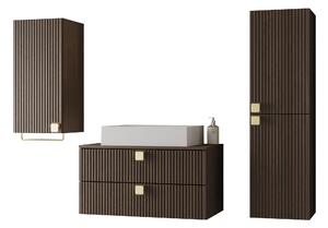 Set baie Gratal I, Nuc închis, MDF, PAL laminat