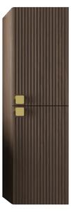Cabinet de baie suspendat Gratal, Nuc închis, PAL laminat, MDF, 120x35x35cm, 23 kg
