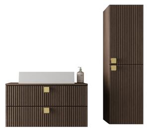 Set baie Gratal III, Nuc închis, MDF, PAL laminat