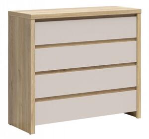Comodă Nolroma 105, Stejar, Cașmir, PAL laminat, 92x105x41cm, 43 kg