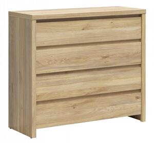 Comodă Nolroma 105, Stejar, PAL laminat, 92x105x41cm, 43 kg