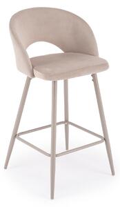 Scaun de bar Houston 881, Bej deschis, Cașmir, 89x49x49cm, 5 kg