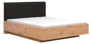 Pat Ludale 125, Stejar artizan, Negru, PAL laminat, 100x165x212cm, 134 kg