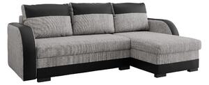 Colțar Gratia, Funcția de dormit, Spațiu de depozitare, 230x140x85cm, 103.5 kg, Picioare: Plastic, Lemn