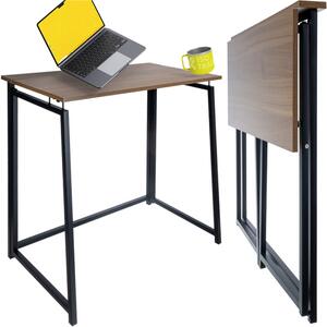 Masă de lucru pliabilă tip loft 80 x 45 cm tmavá hnedá