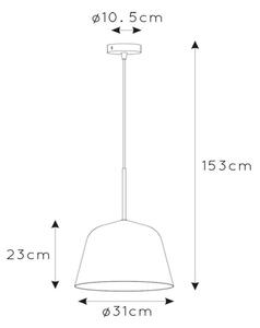 Lustră pe cablu MISHA 1xE27/60W/230V portocalie Lucide 30482/31/44