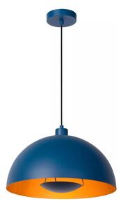 Lustră pe cablu SIEMON 1xE27/40W/230V albastră Lucide 45496/01/35