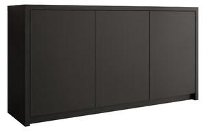 Bufet Lectio, Negru, PAL laminat, 79x150x40cm, 58 kg