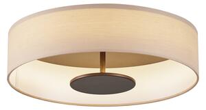 Plafonieră modernă albă cu interior bronz incl. LED cu 3 trepte de intensitate luminoasă - Bredow