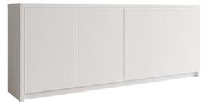 Bufet Lectio I, Alb, PAL laminat, 79x198x40cm, 63 kg