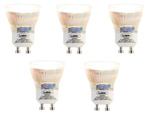 Set de 5 becuri LED GU10 35mm 3.5W 180 lm 2700K