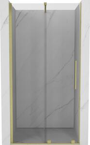 Mexen Velar uși de duș glisante 110 cm, transparente, aurite periat - 871-110-000-01-55