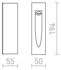 Corp de iluminat LED încastrat de exterior GAP LED/3W/230V IP54 RED-Design Rendl-R10545