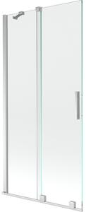 Mexen Velar paravan de cadă cu 2 aripi glisant 95 x 150 cm, transparent, crom - 896-095-000-01-01