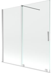 Mexen Velar paravan cadă 2-canate culisant 160 x 150 cm, transparent, crom - 896-160-000-01-01