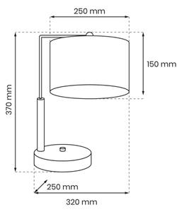 Lampă de masă LINO 1xE27/60W/230V