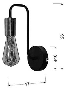 Aplică perete HERPE 1xE27/60W/230V