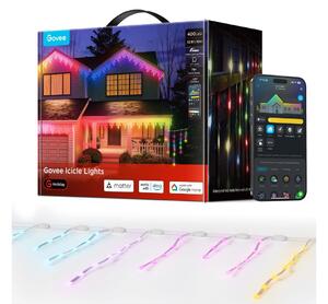 Govee - LED RGBIC Ghirlandă cu țurțuri pentru exterior 10m Wi-Fi Matter IP65