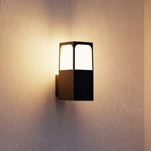 Forlight Lampă de perete pentru exterior Veta, negru, aluminiu, lățime 9 cm, reglabil, Negru, Aluminiu, Modern