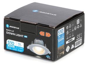 Aigostar - Corp de iluminat încastrat LED/7W/230V 3000K diam. 8,5 cm alb cald
