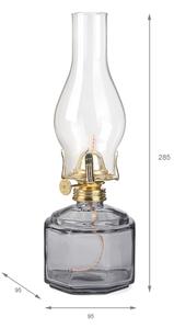 Brilagi - Lampă cu petrol MERLIN fumurie/gri
