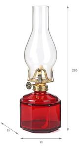 Brilagi - Lampă cu petrol MERLIN roșie