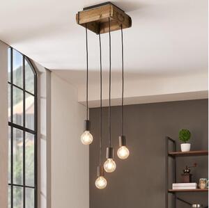 Lustră pe cablu WOOTTON 4xE27/40W/230V Eglo 43591