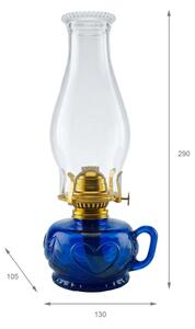 Brilagi - Lampă cu petrol MERLIN albastră