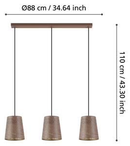 Lustră pe cablu SEGEZIA 3xE27/40W/230V Eglo 99438