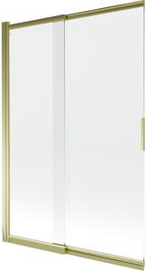 Mexen Fox paravan de baie cu 2 aripi glisant 120 x 150 cm, transparent, auriu - 891-120-002-50-00