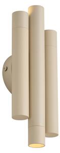 Retro wandlamp beige 3-lichts - Pipes