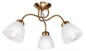 Lustră aplicată MIRANDA 3xE27/60W/230V aurie