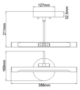 Aplică LED dimabilă pentru tablouri ALTON LED/6W/230V aurie Elstead ALTON-PL-S-BB