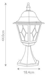 Lampă de exterior NORFOLK 1xE27/100W/230V IP43 Elstead NR3-BLK